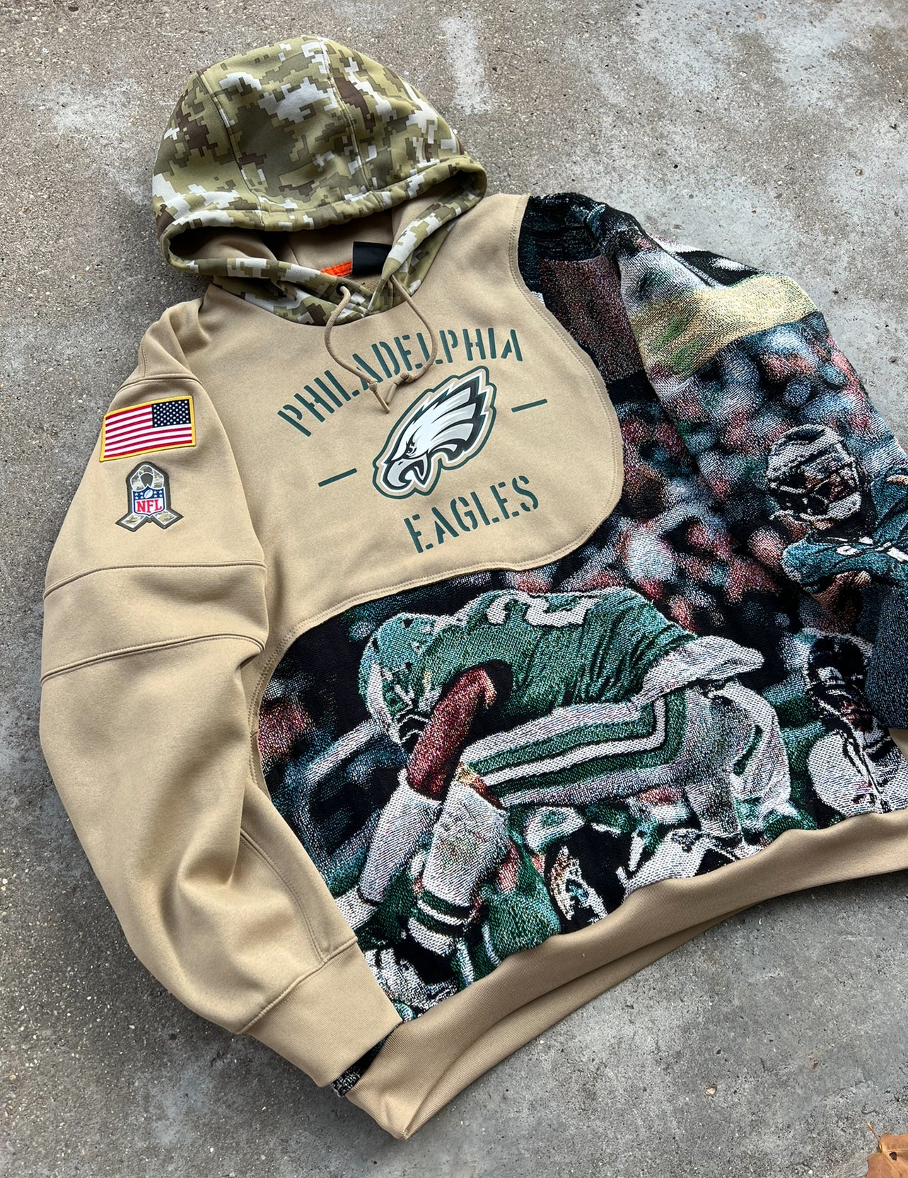 Eagles Salute to Service Reworked Hoodies (Multiple Sizes)