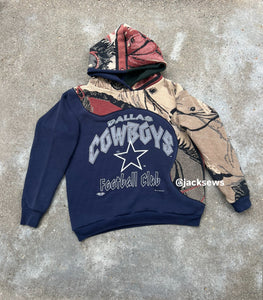 Reworked Vintage Dallas Cowboys Hoodie (Womens L/XL)