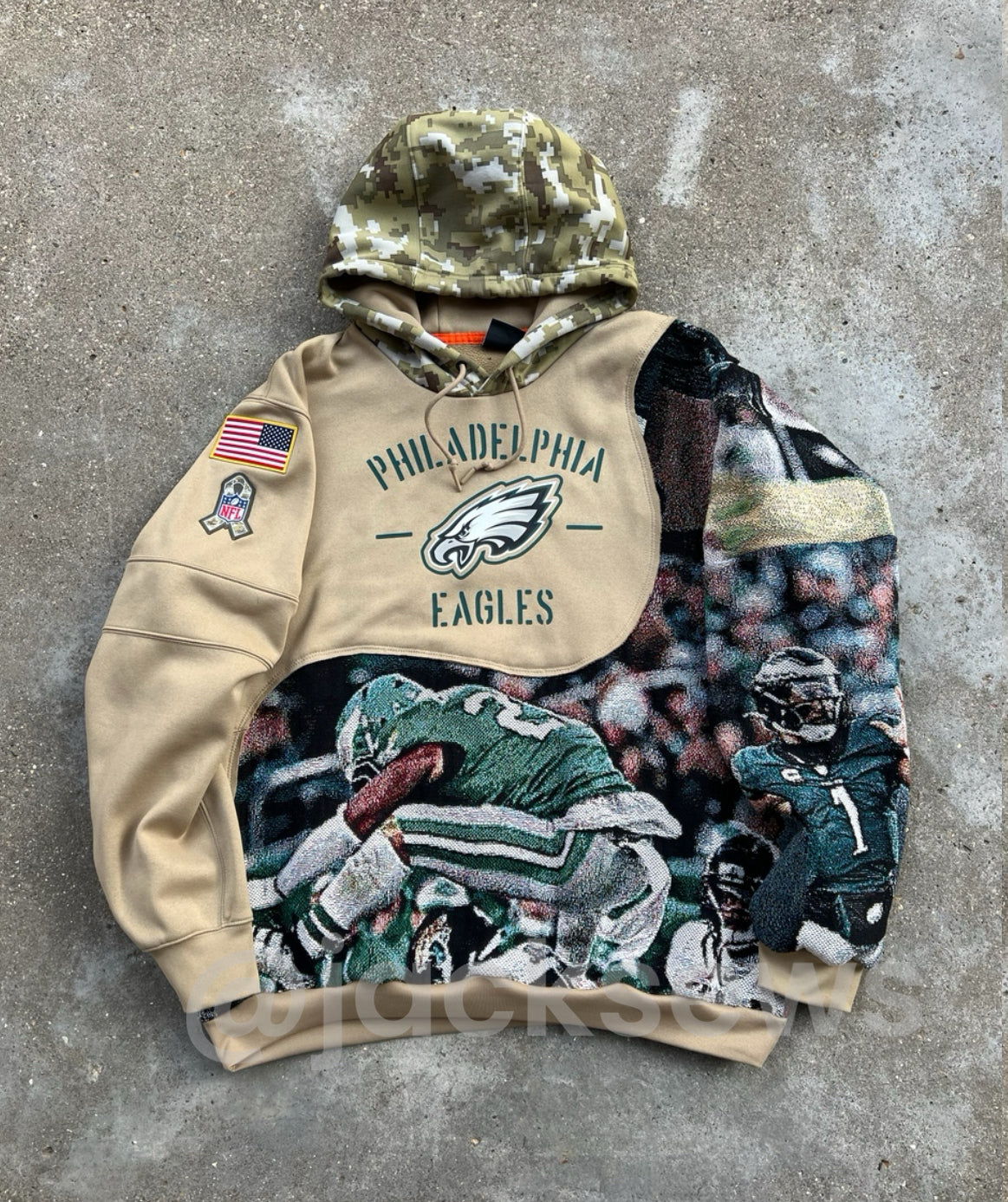 Eagles Salute to Service Reworked Hoodies (Multiple Sizes)