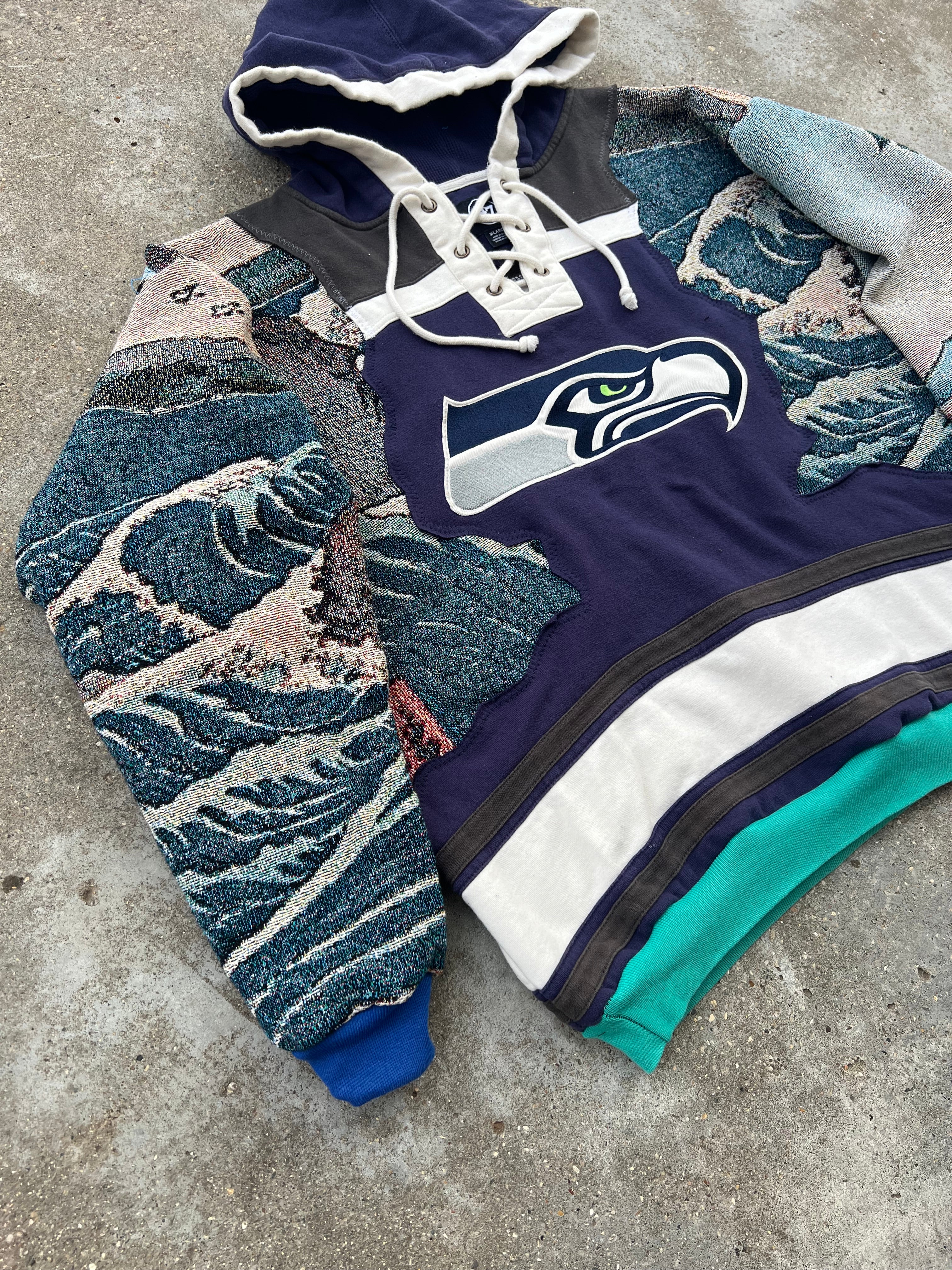 Seattle Seahawks Reworked Hoodie (XL)