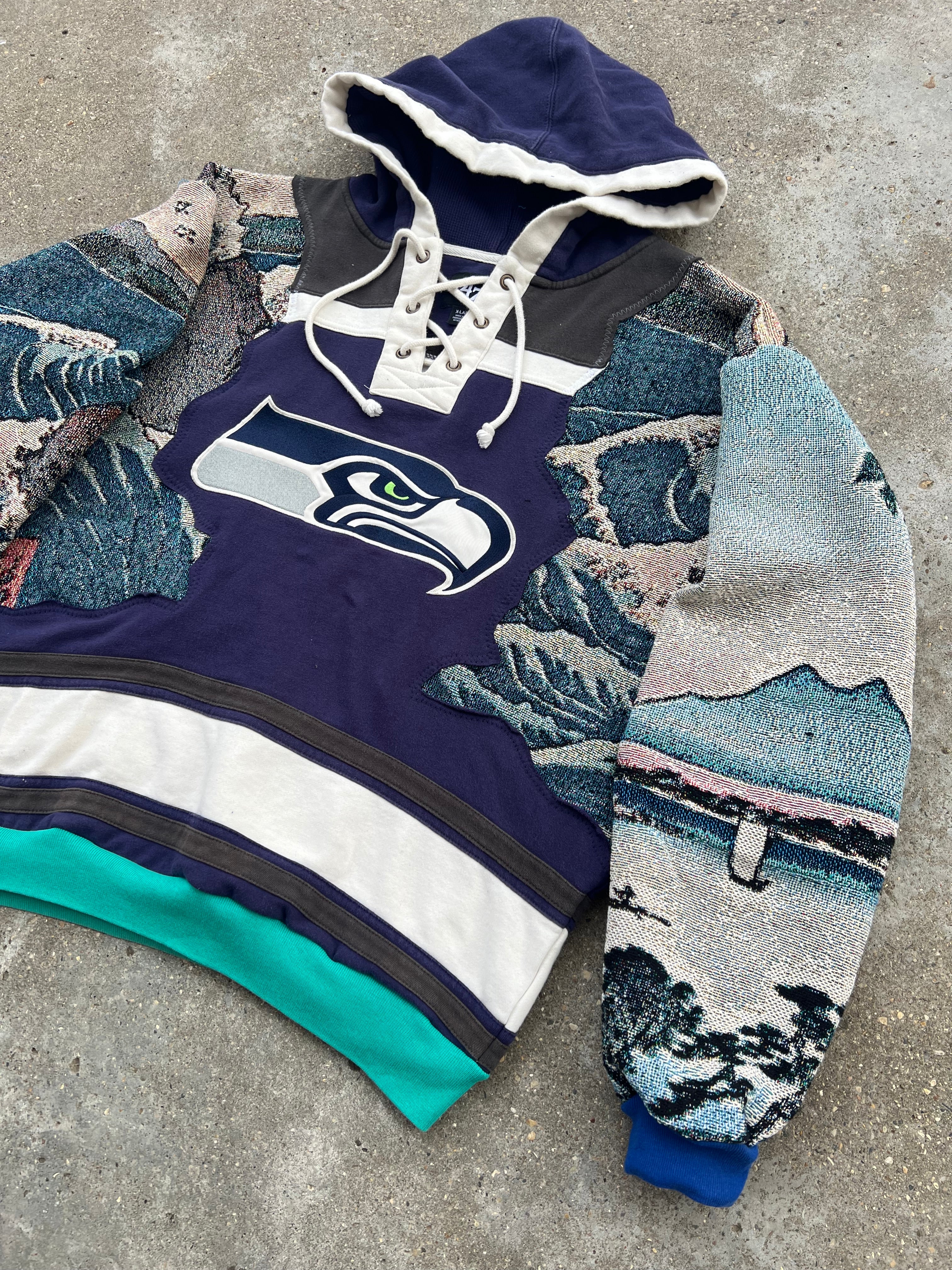 Seattle Seahawks Reworked Hoodie (XL)