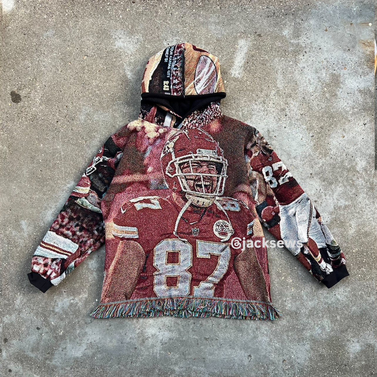 Chiefs Kelce Fringe Hoodie (M)