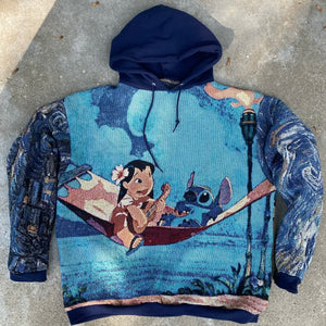 Lilo and Stitch // Starry Night Hoodie (XL/XL)