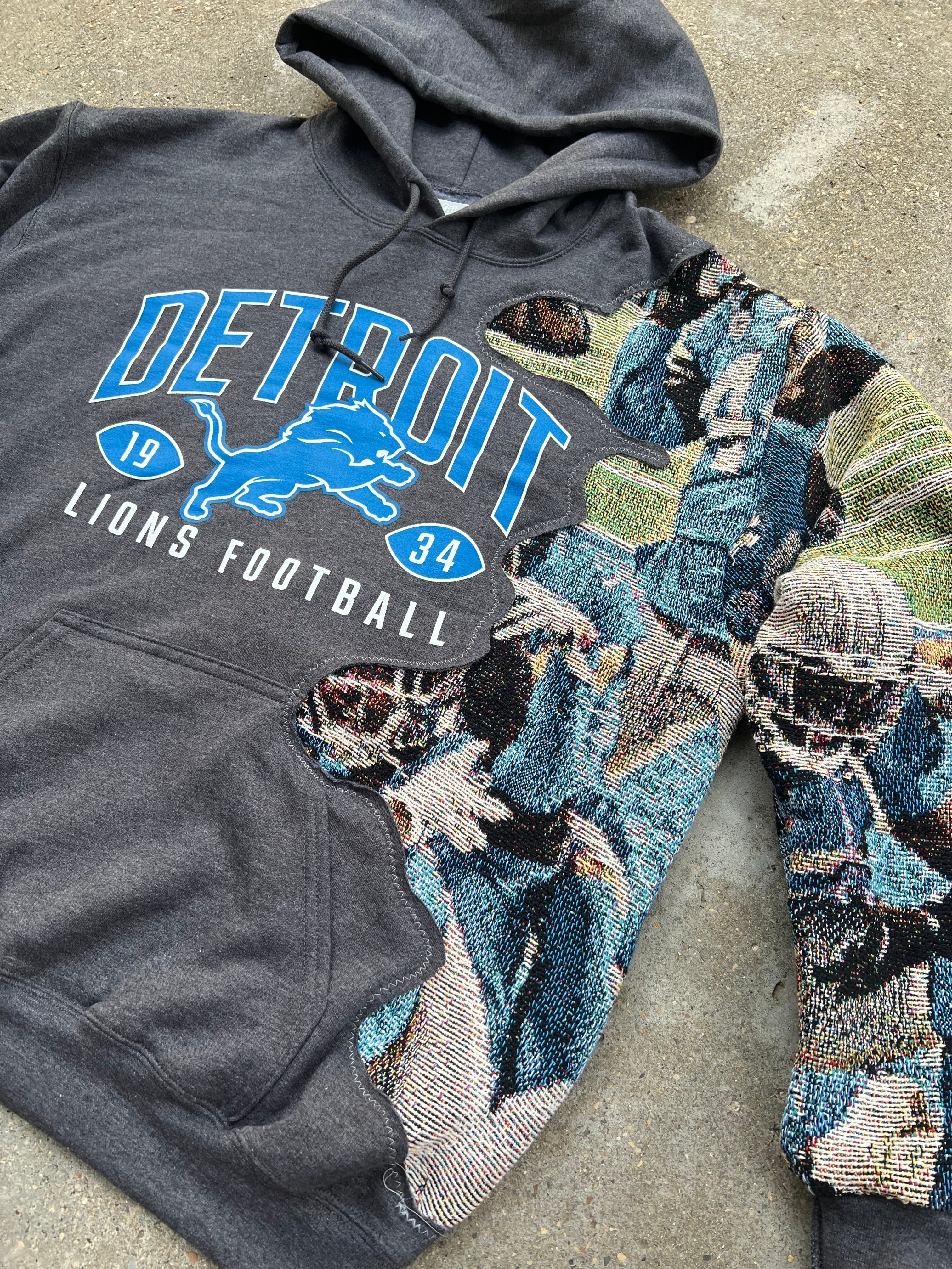 Cutout Detroit Lions Hoodie (multiple sizes)