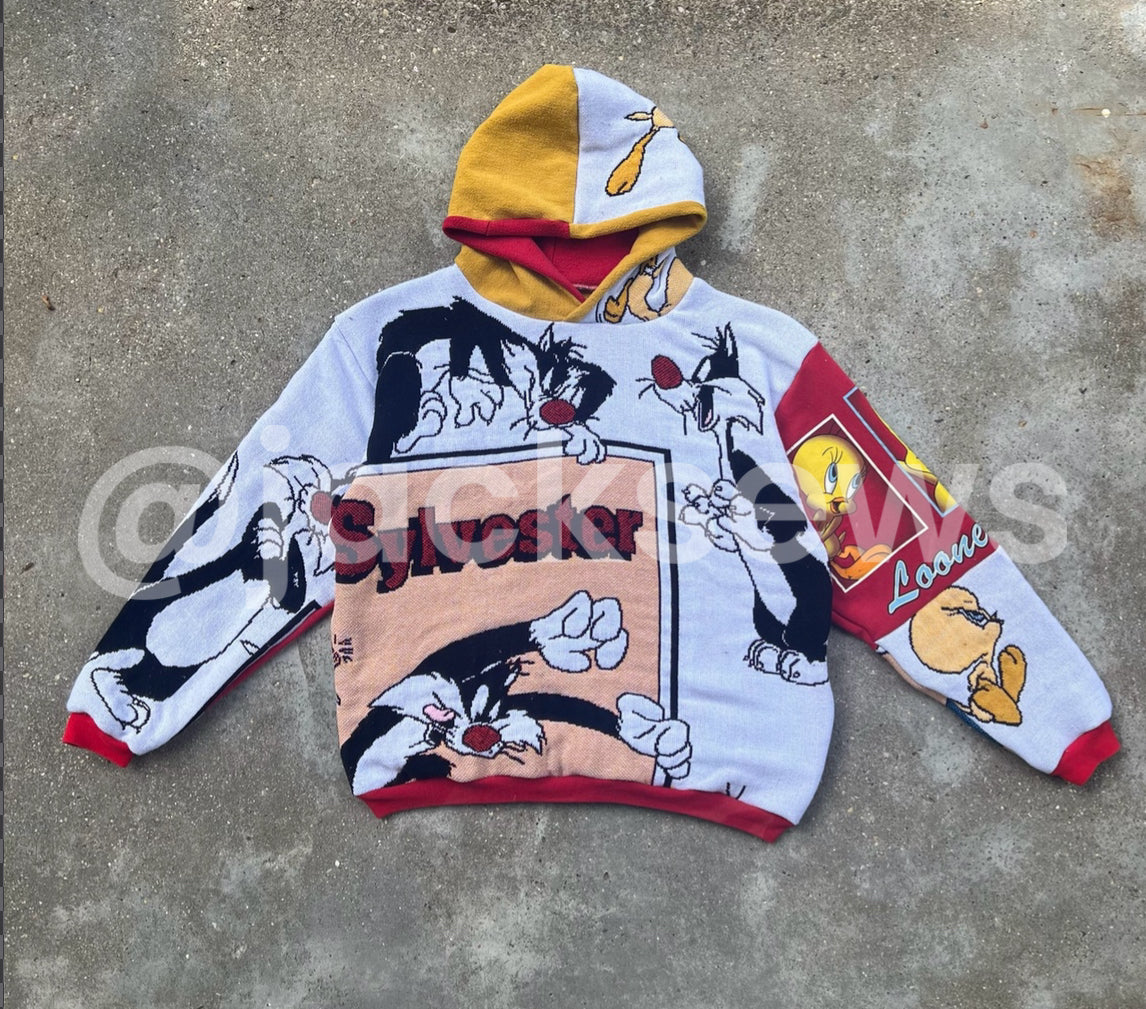 Vintage Looney Tunes Hoodie (XL)