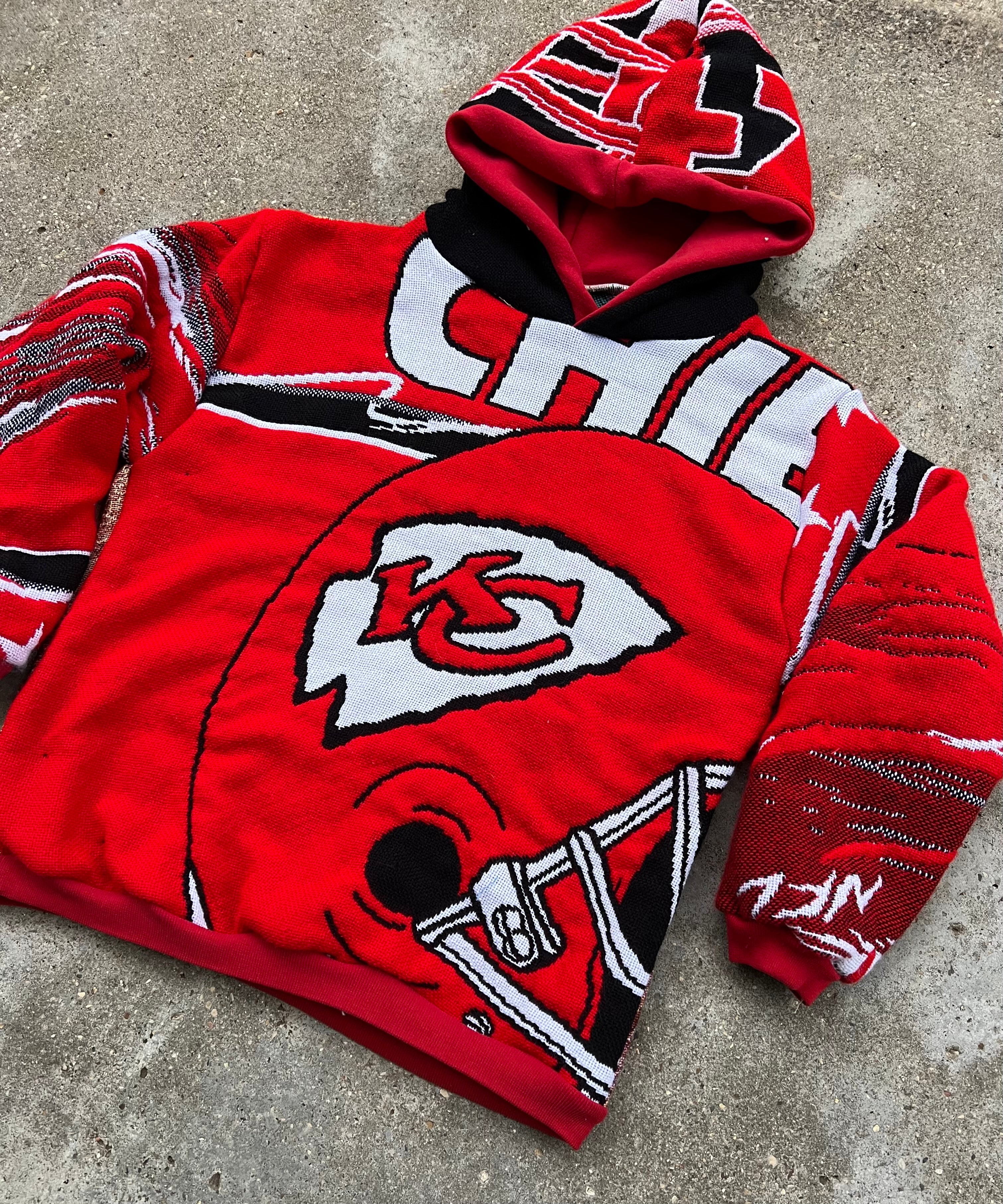 Vintage Chiefs Blanket Hoodie (M)