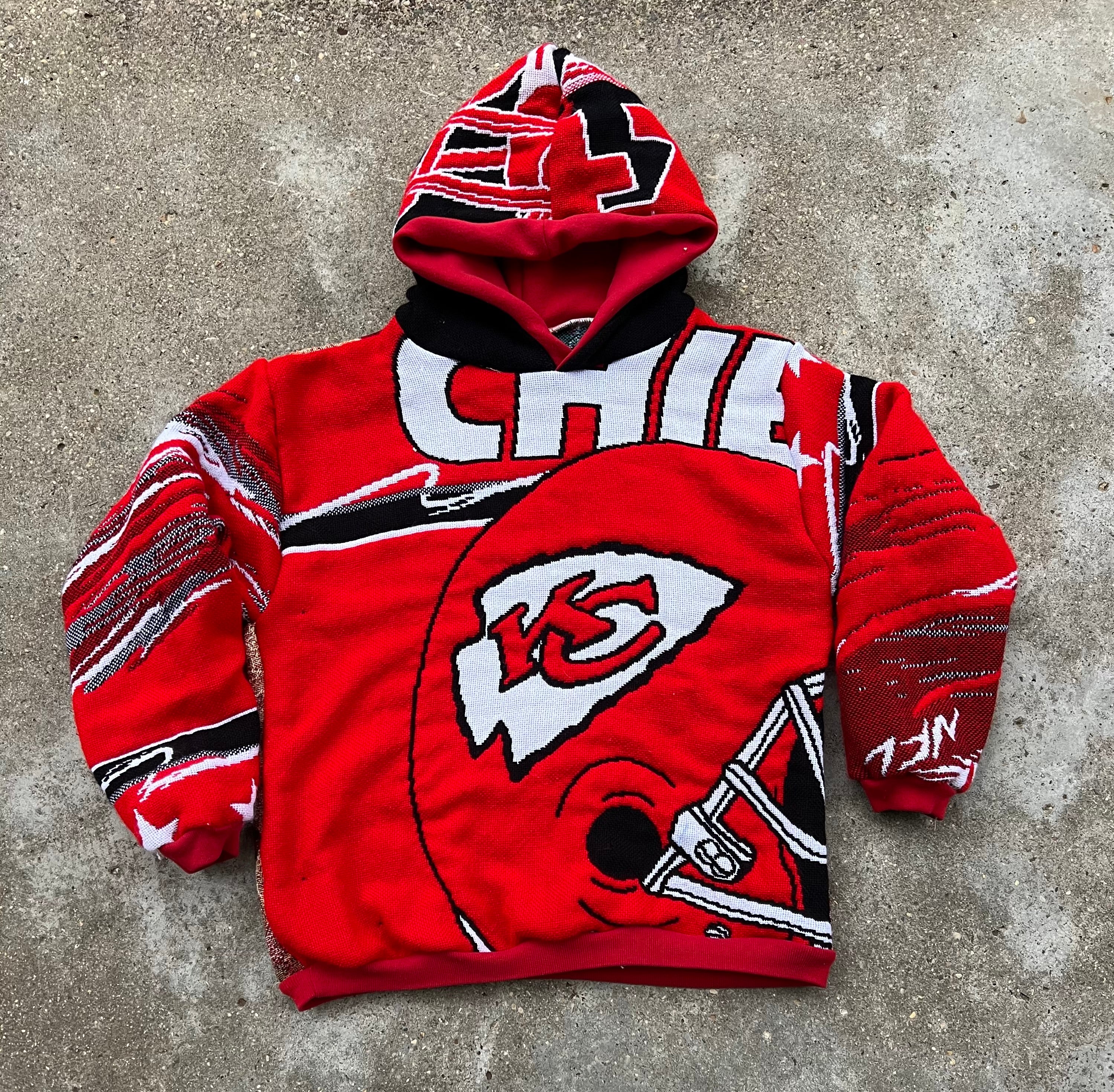 Vintage Chiefs Blanket Hoodie (M)