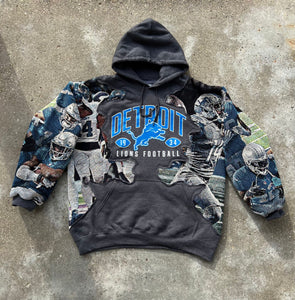 Cutout Symmetry Detroit Lions Hoodie! (Multiple sizes)