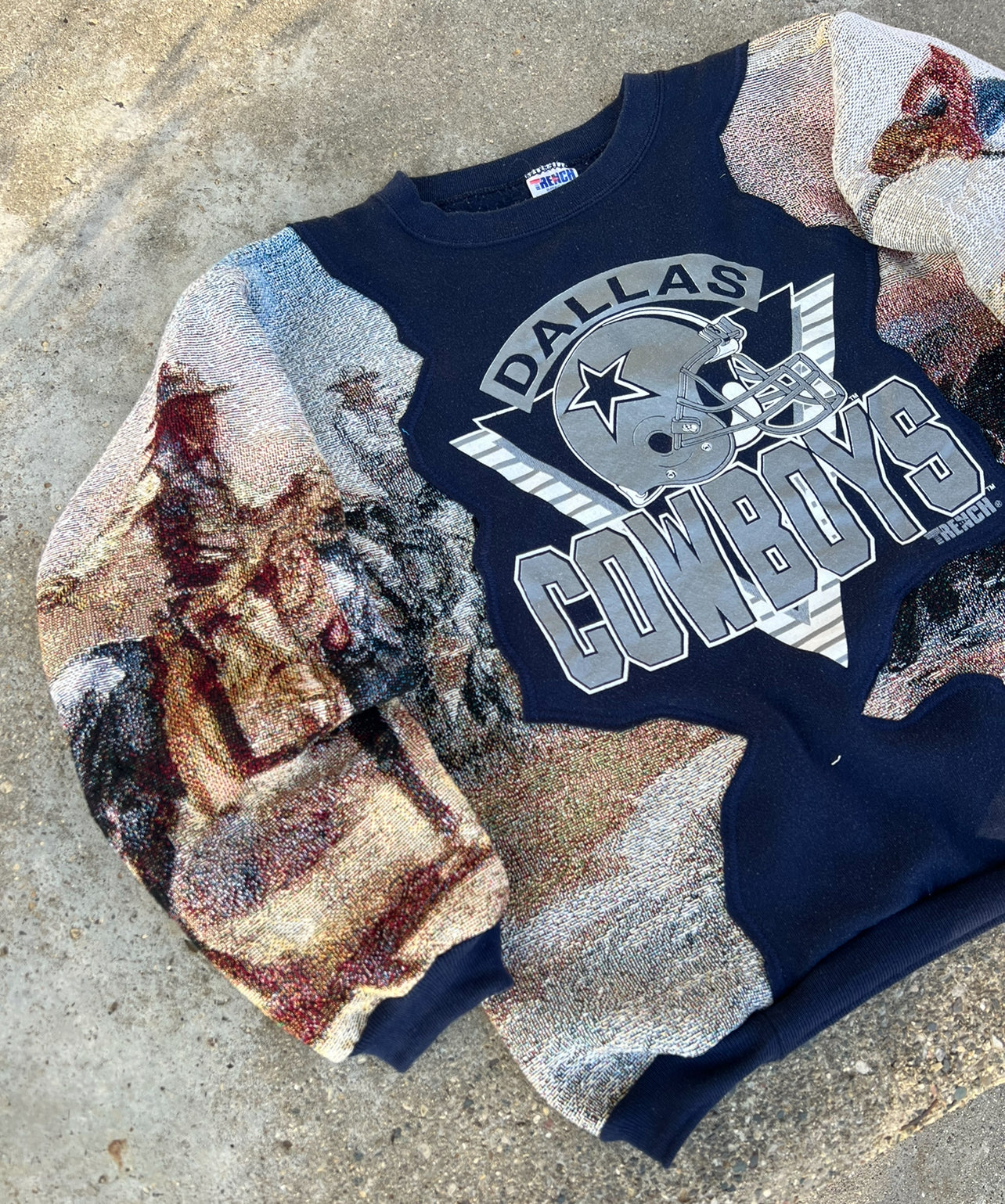 Vintage Cowboys Reworked Crewneck (L) *see note