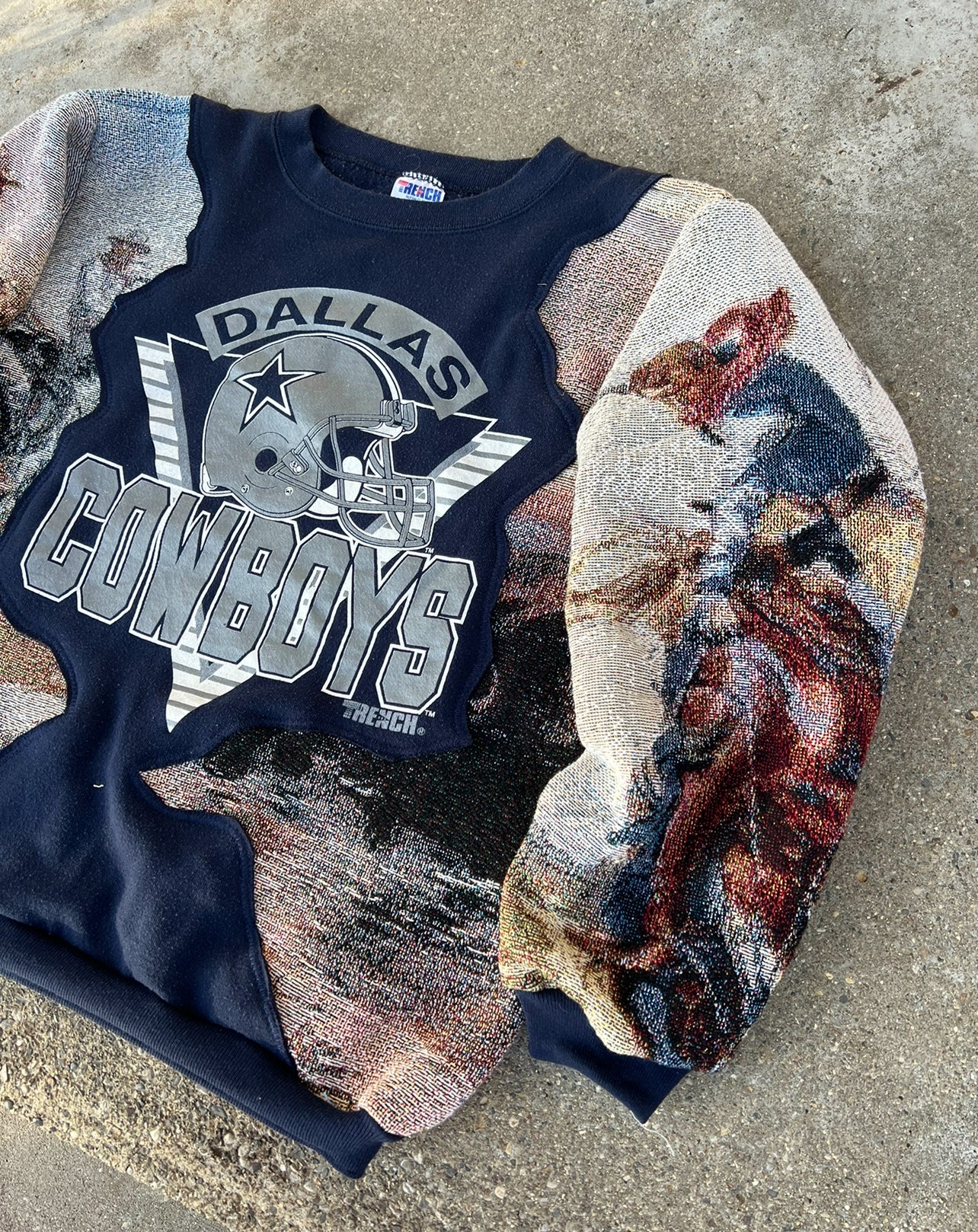 Vintage Cowboys Reworked Crewneck (L) *see note