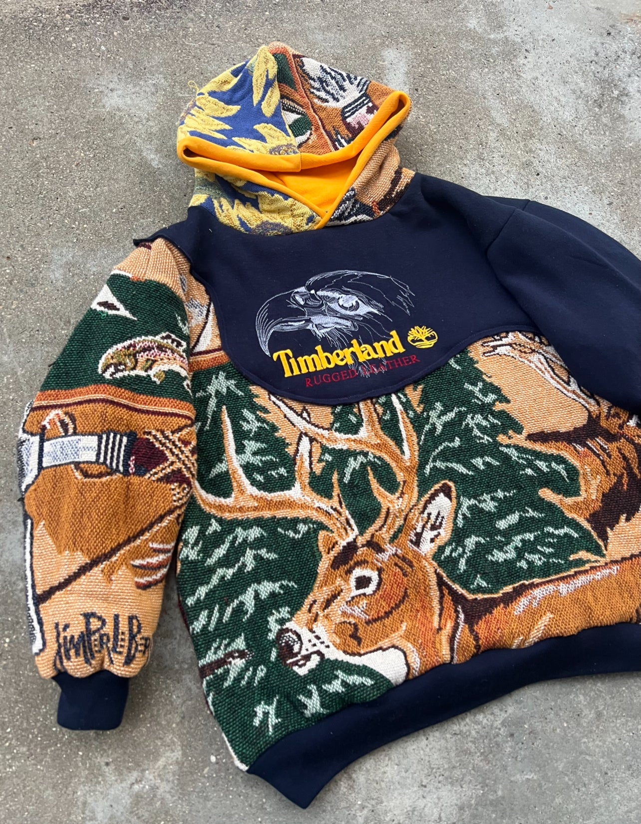 Vintage Timberland x Nature Blanket Hoodie (XL)