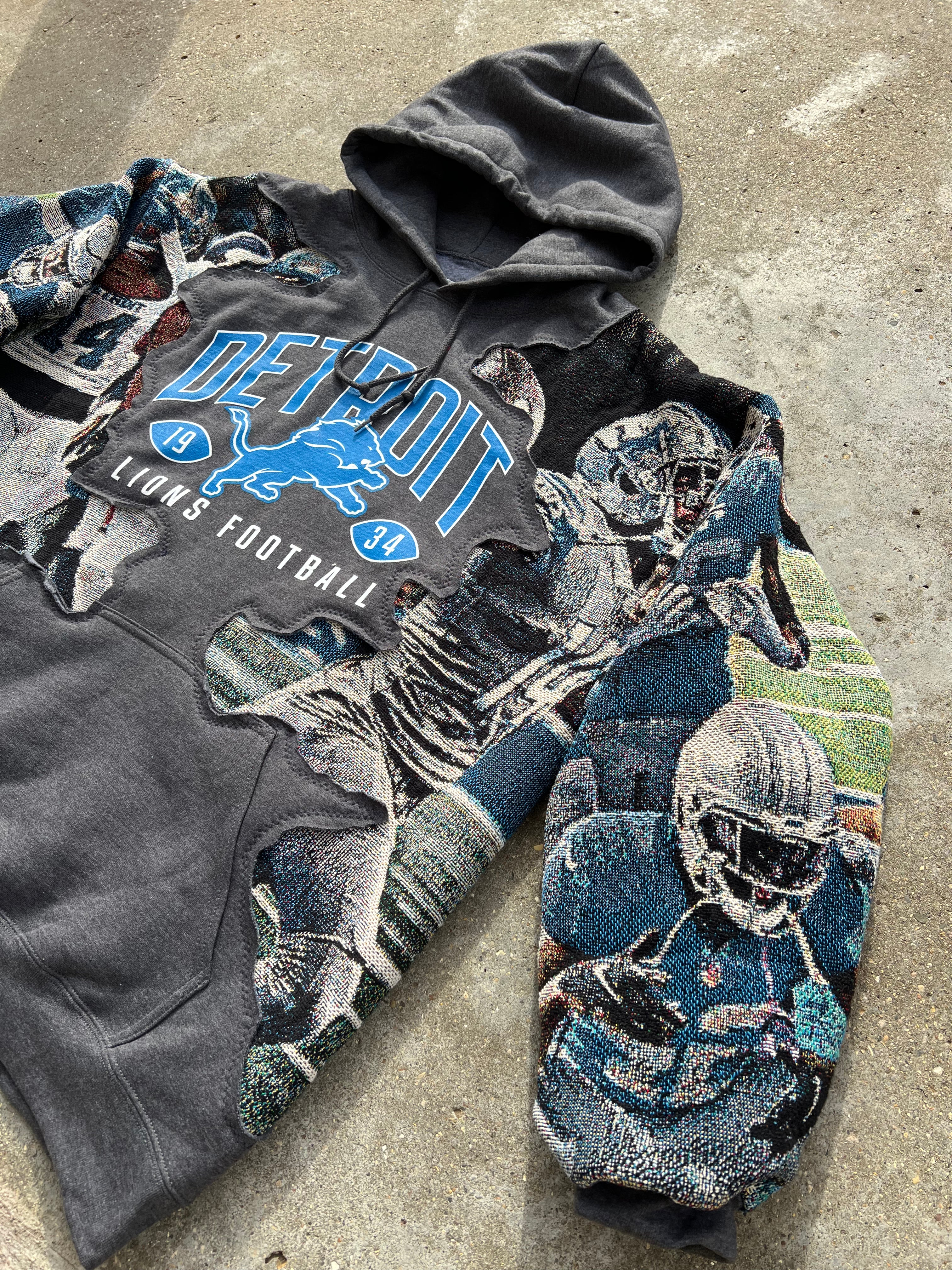 Cutout Symmetry Detroit Lions Hoodie! (Multiple sizes)